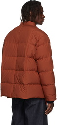 Jil Sander Red Polyester Down Jacket