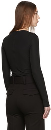 Victoria Beckham Black Cut Out Blouse