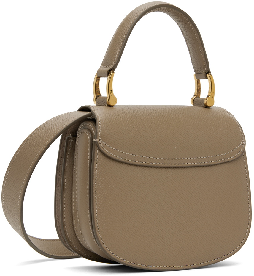 AMI Paris Taupe Nano Paris Paris Bag AMI