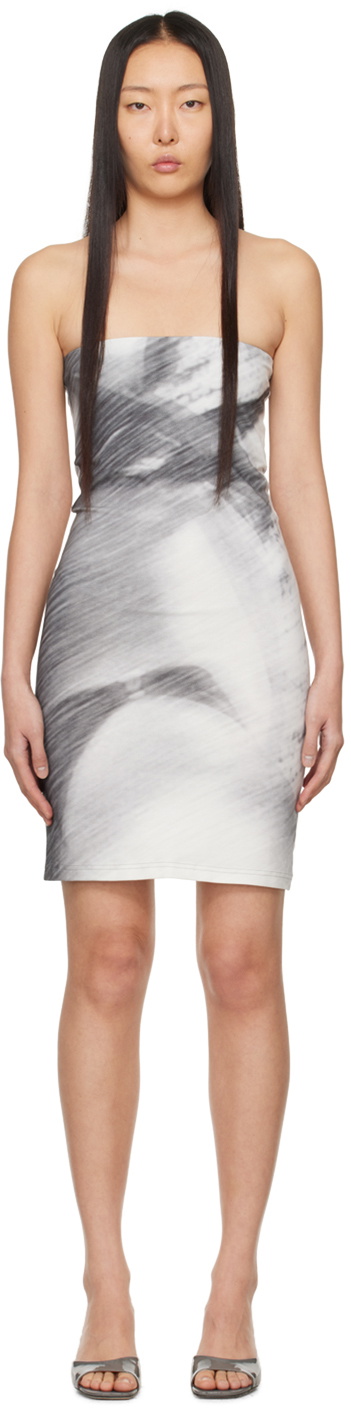 ELLISS Gray Basking Minidress