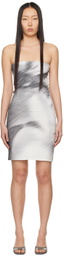 ELLISS Gray Basking Minidress