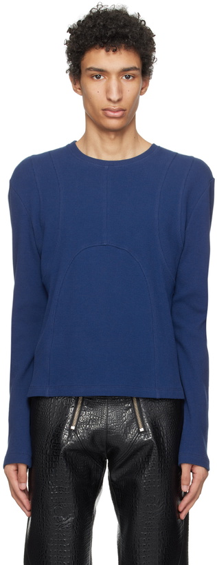 Photo: K.NGSLEY Blue Dani Long Sleeve T-Shirt