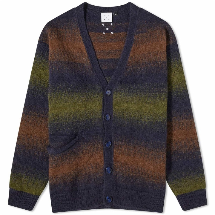 Photo: POP Trading Company Men's Striped Knitted Cardigan in Delicioso