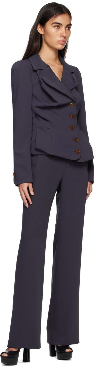 【送料&関税込】Vivienne Westwood Lauren Cotton Jacket Vivienne Westwood Blue Drunken Tailor Jacket Vivienne Westwood
