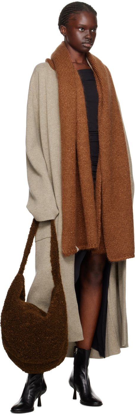 Cordera Brown Wool & Mohair Bag