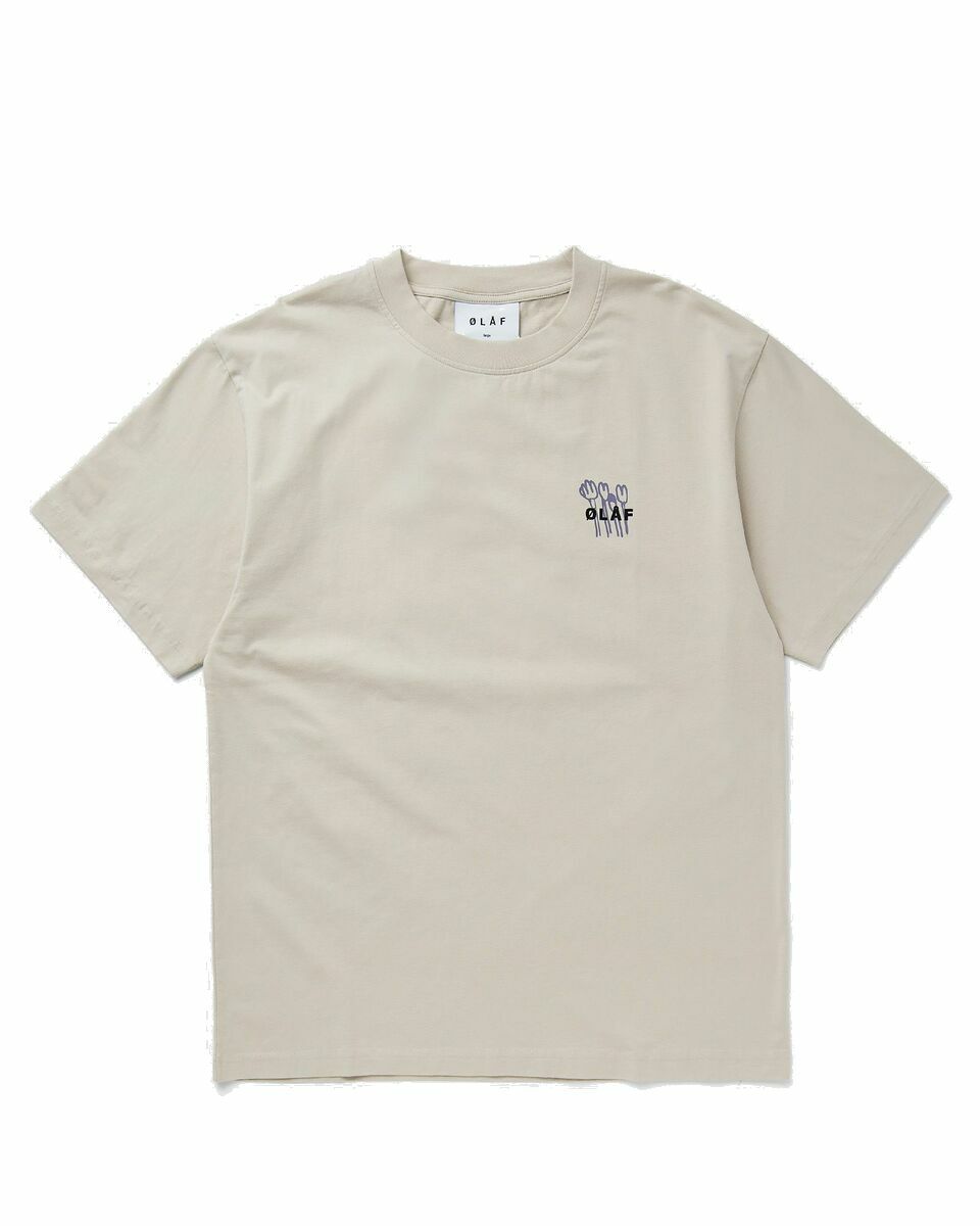 Photo: ølåf Flower Poster Tee Beige - Mens - Shortsleeves