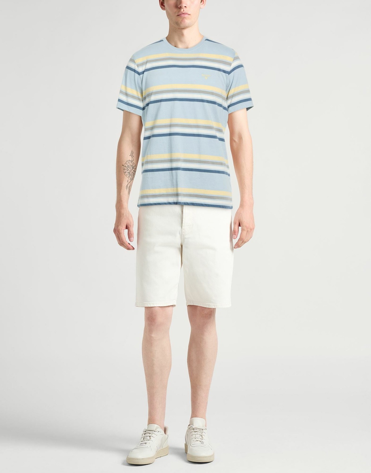 Barbour Mens T-shirt Sky in Blue