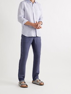 120% - Linen Trousers - Blue