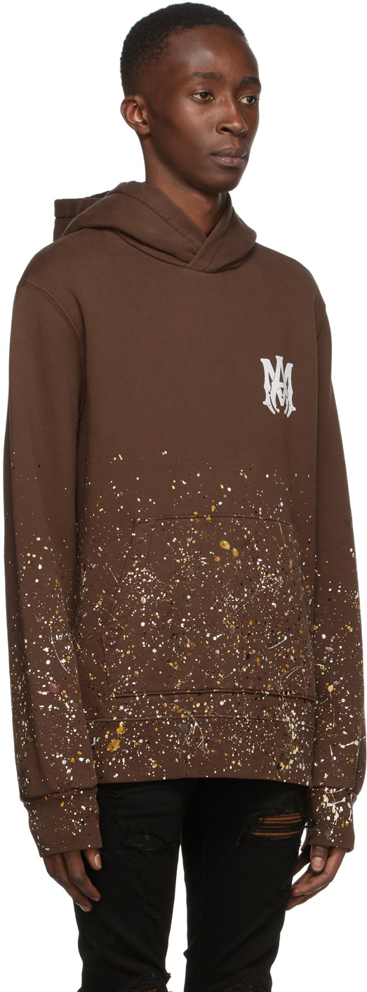 AMIRI Brown MA Crystal Painter Hoodie Amiri AMIRI Brown MA Crystal Painter Hoodie Amiri