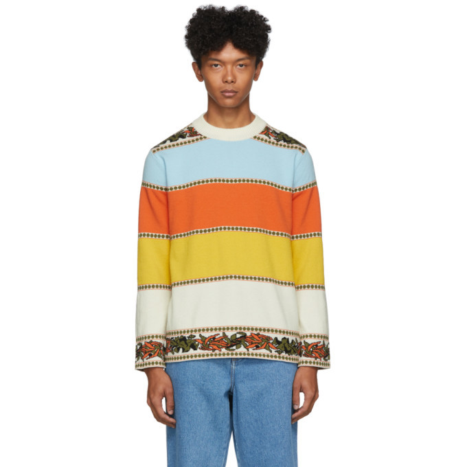 Linder Multicolor Merino Karik Stripe Sweater 