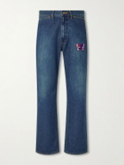 Needles - Straight-Leg Logo-Embroidered Jeans - Blue