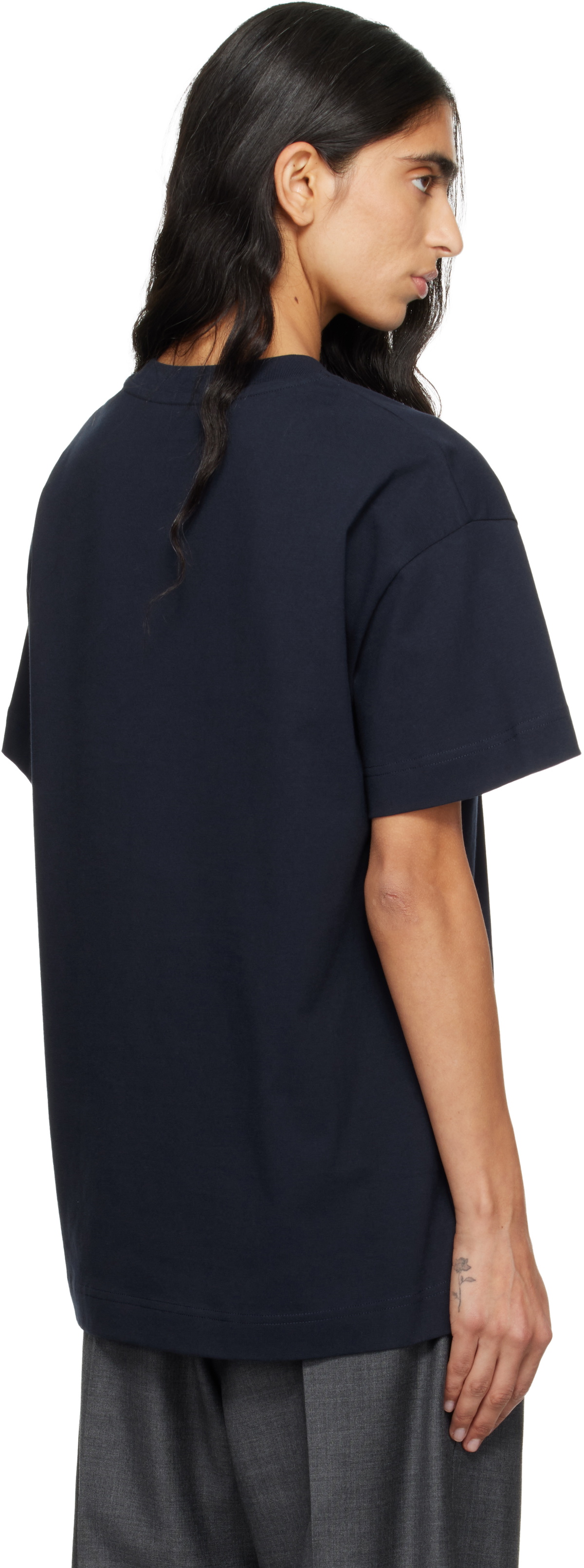 Givenchy Navy 'Givenchy Paris' Boxy Fit T-shirt
