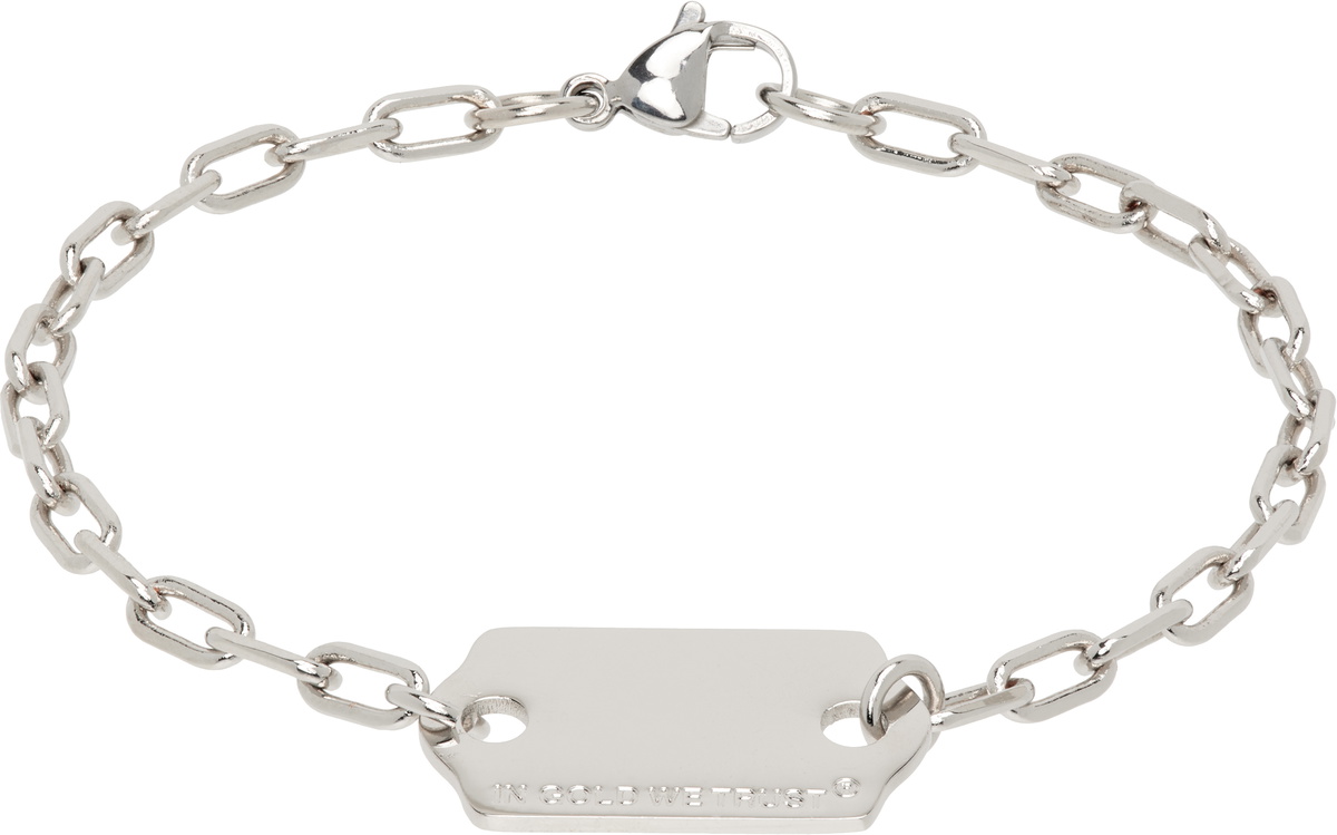 IN GOLD WE TRUST PARIS SSENSE Exclusive Price Tag Bracelet