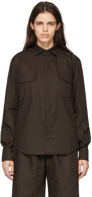 Photo: GR10K Brown Soilfilth Overshirt Jacket