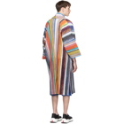 Homme Plisse Issey Miyake Multicolor Striped Coat
