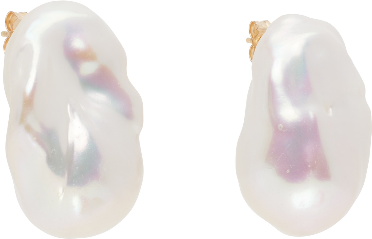 éliou White Stella Earrings