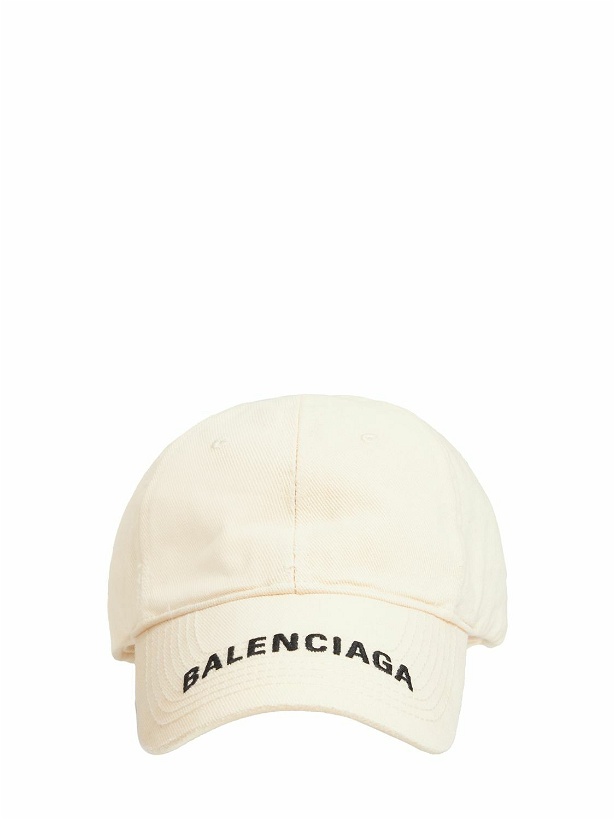 Photo: BALENCIAGA - Logo Visor Cotton Baseball Cap