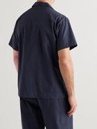 TEKLA - Organic Cotton-Poplin Pyjama Shirt - Blue