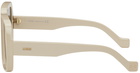 Loewe Beige Thin Dive Sunglasses