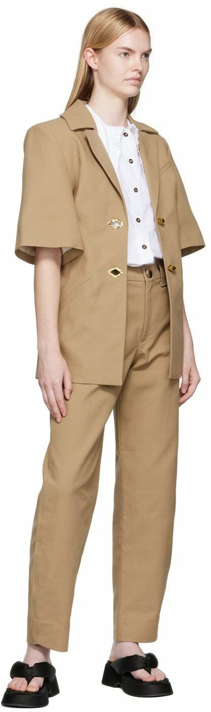 Gun construction suit trousers in beige marl  in the JOOP Online Shop