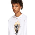 Unravel SSENSE Exclusive White Flame T-Shirt