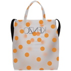 Kenzo Orange Polka Dot Invitation Tote