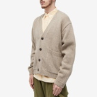 Universal Works Men's Langdale Eco Wool Cardigan in Oatmeal