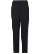 Giorgio Armani - Tapered Wool Tuxedo Trousers - Blue