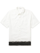 JAMES PERSE - Dip-Dyed Slub Linen Shirt - White