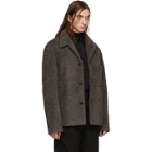 Lemaire Grey Furry Alpaca Jacket
