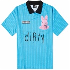 Pleasures Men's Bunny Soccer Jersey in Blue
