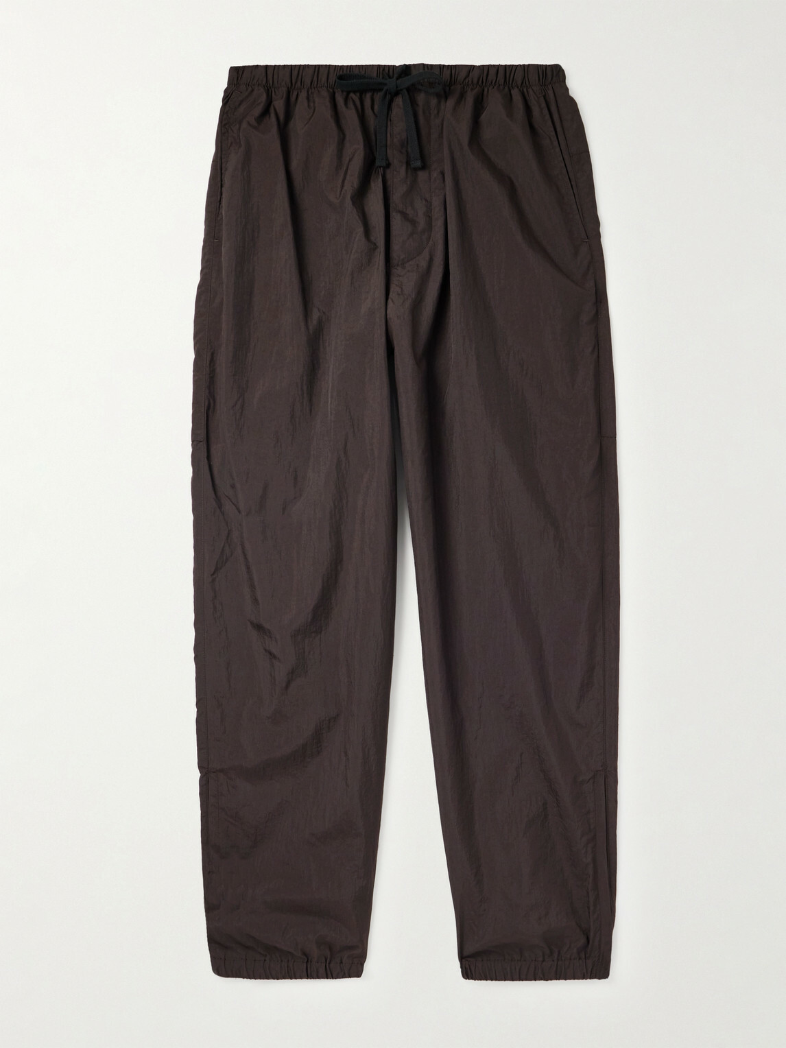 Kaptain Sunshine - Tapered Crinkled-Shell Trousers - Brown