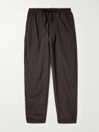 Kaptain Sunshine - Tapered Crinkled-Shell Trousers - Brown