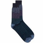 Anonymous Ism Gradation Cable Crew Sock in Navy