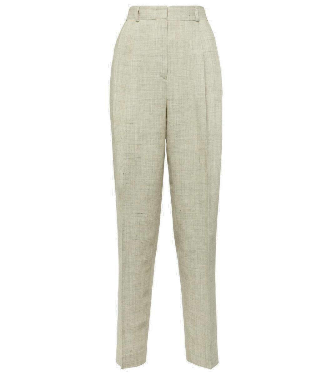 Photo: Toteme Pleated tailored straight pants