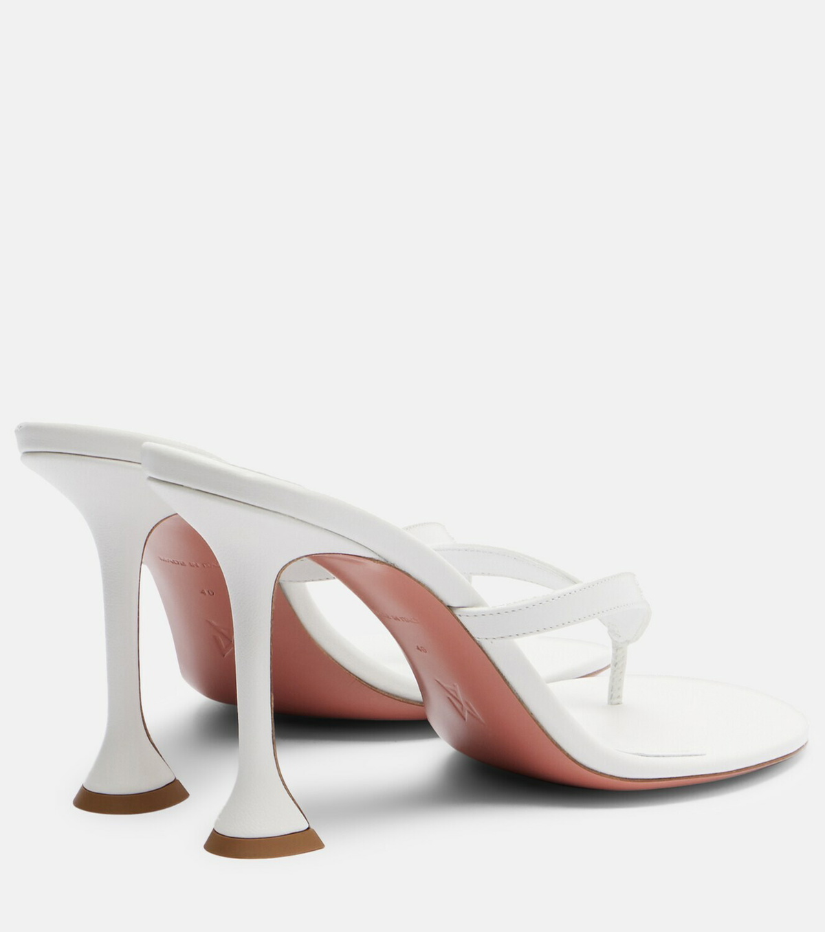 Amina Muaddi Juliette leather thong sandals