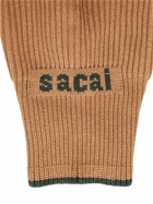 SACAI - Knit Wool Balaclava & Gloves Set