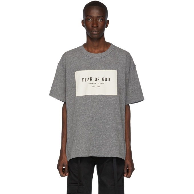 Photo: Fear of God Grey Sixth Collection T-Shirt