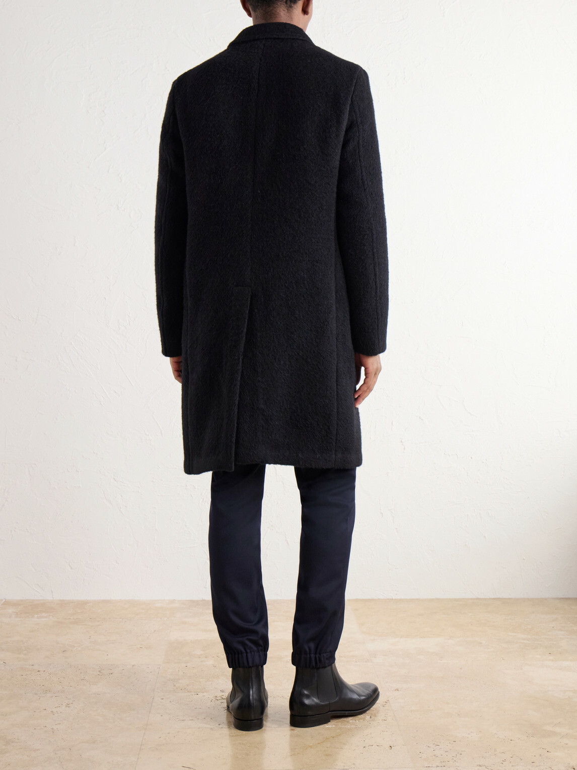 Slowear - Montedoro Alpaca-Blend Bouclé Coat - Black