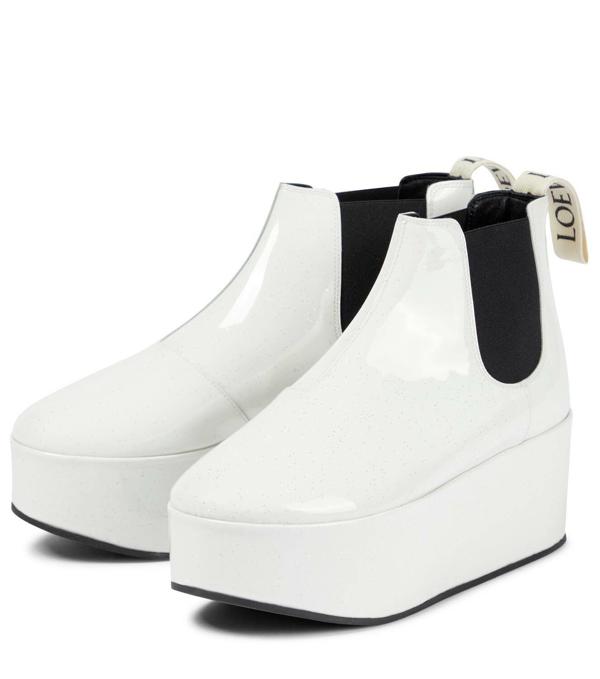 Loewe Patent leather platform Chelsea boots