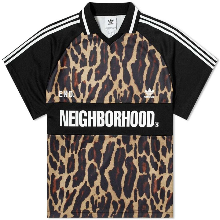 Photo: END. x Adidas x Neighborhood Oversize Vintage Jersery in Leopard/Black