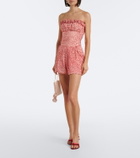 Posse Elise polka-dot ruffled shorts