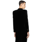 Saint Laurent Black Corduroy Long Jacket