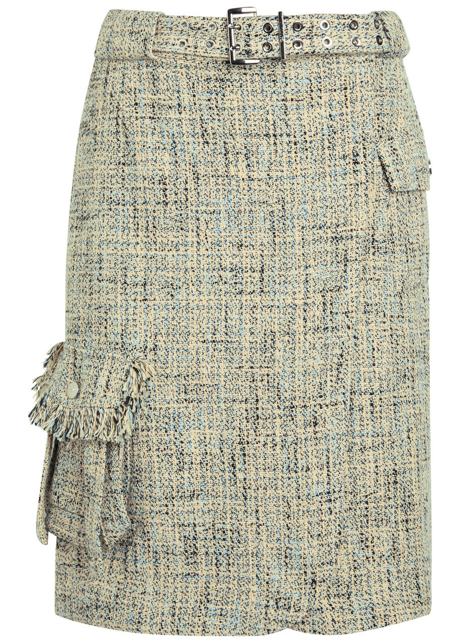 GANNI Women's Light Broderie Anglaise Mini Skirt in