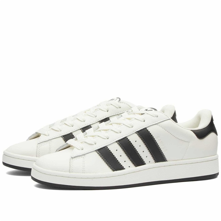 Photo: Adidas CAMPUS 00s Sneakers in Core White/Core Black/Off White