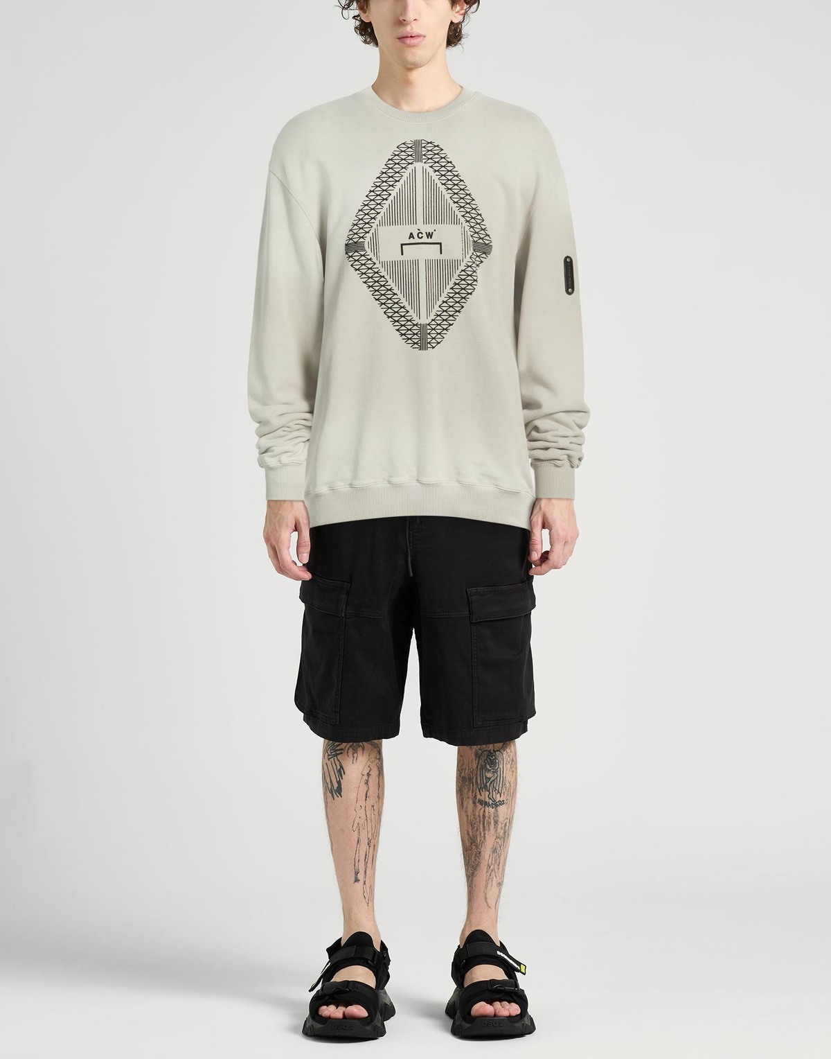 A-cold-wall* Mens Sweatshirt in Light grey