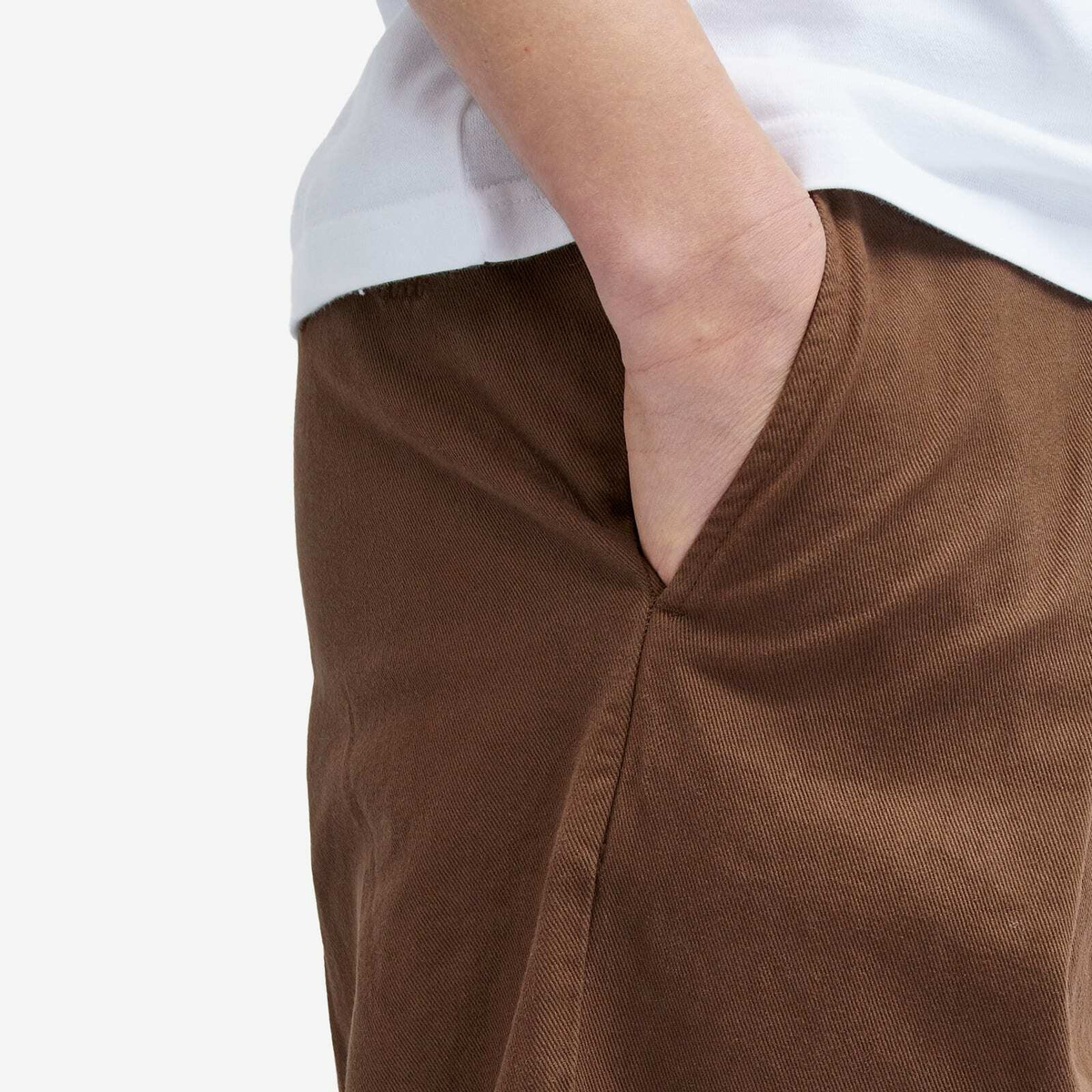Wood Wood Men's Fraser Pleated Chinos in Terra Brown