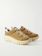 Hoka One One - Mesh-Trimmed Suede Sneakers - Brown