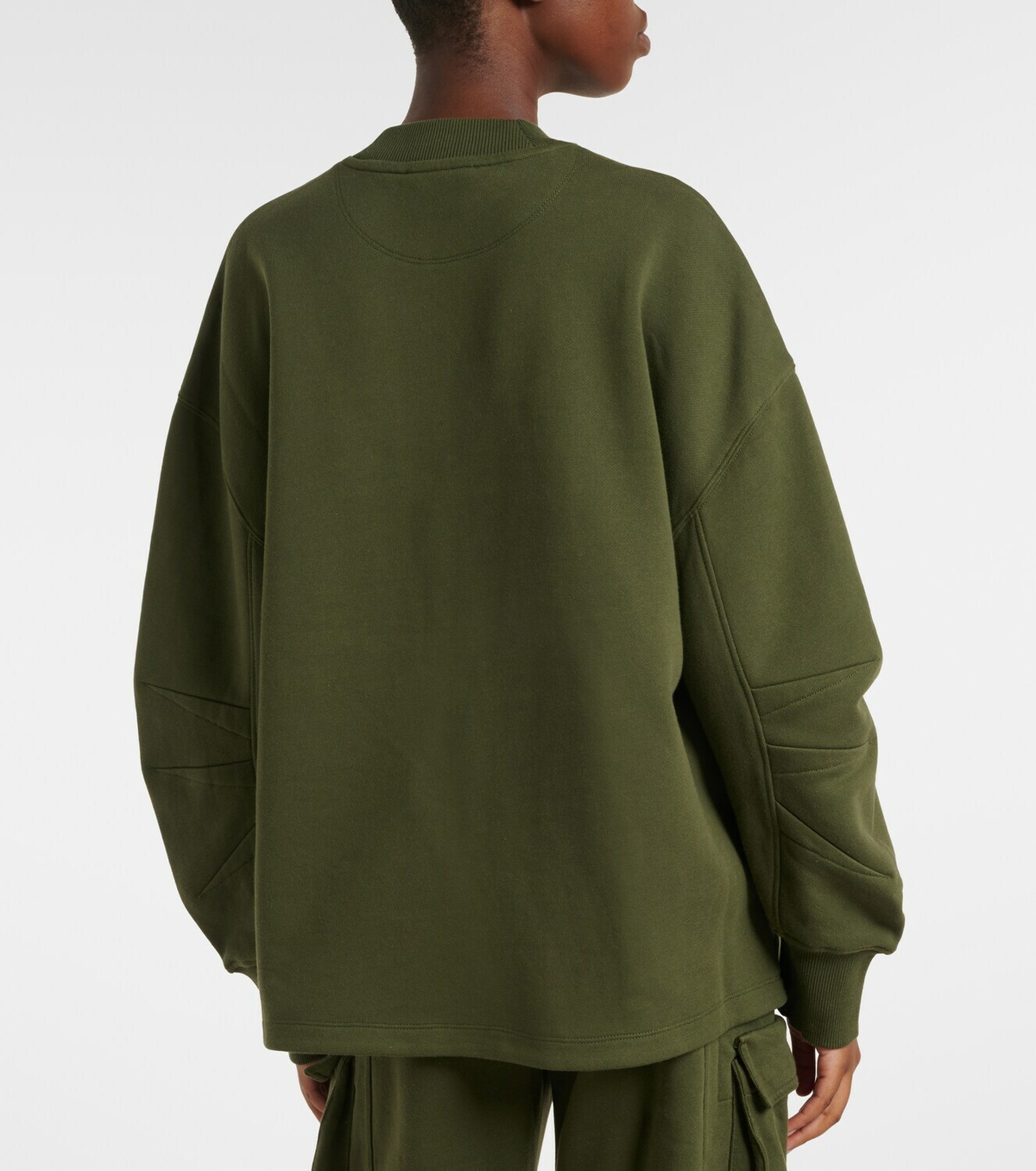 The Attico Oversized cotton jersey sweatshirt