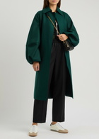 Harris Wharf London Belted Wool Coat Green